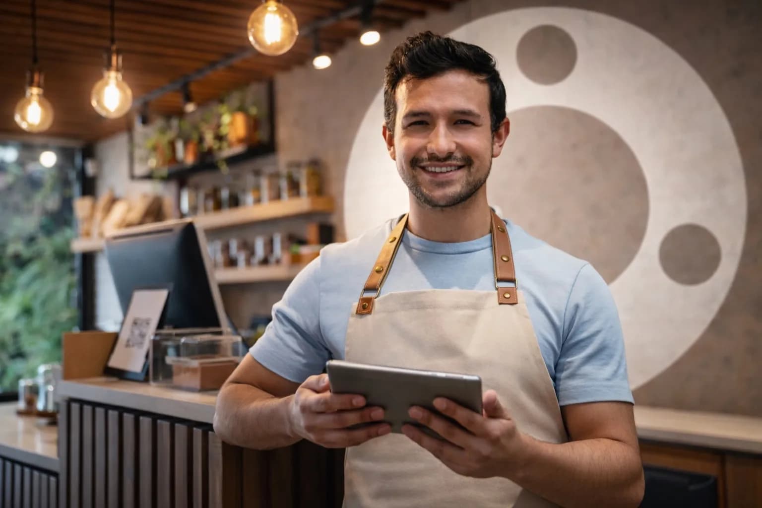 Persona revisando tarifas en su negocio