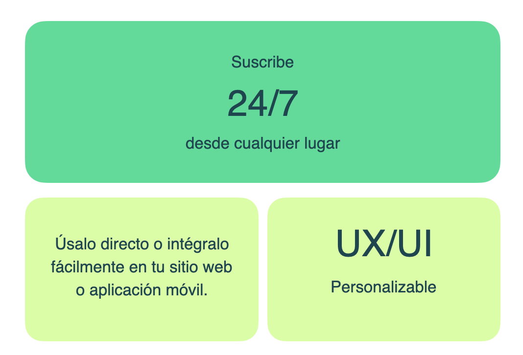 suscripción web